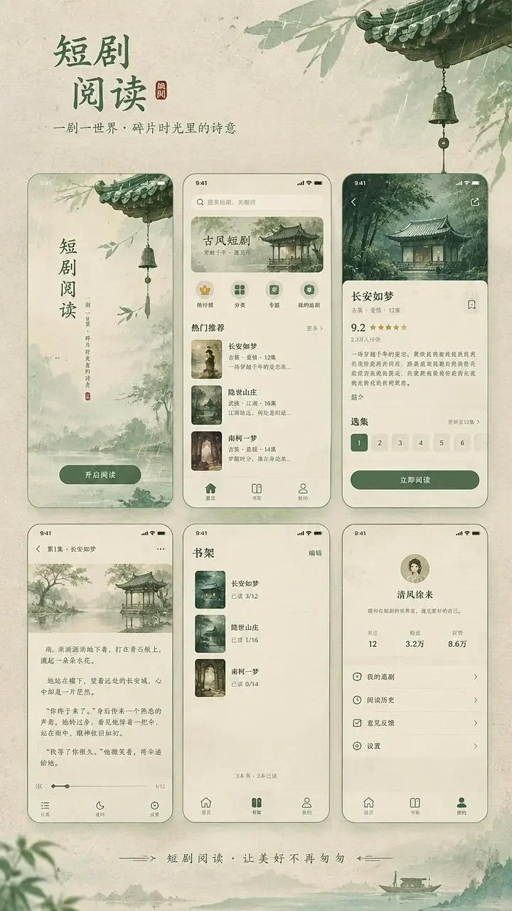 红果短剧APP界面预览